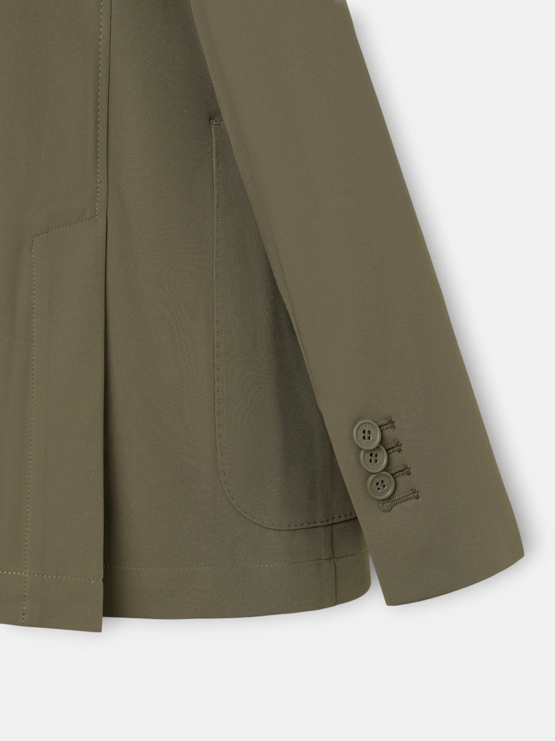 Green technical blazer sold by Silbon product image thumbnail 3