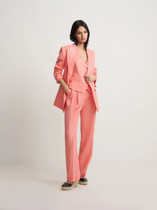 Coral straight-leg trousers sold by Silbon