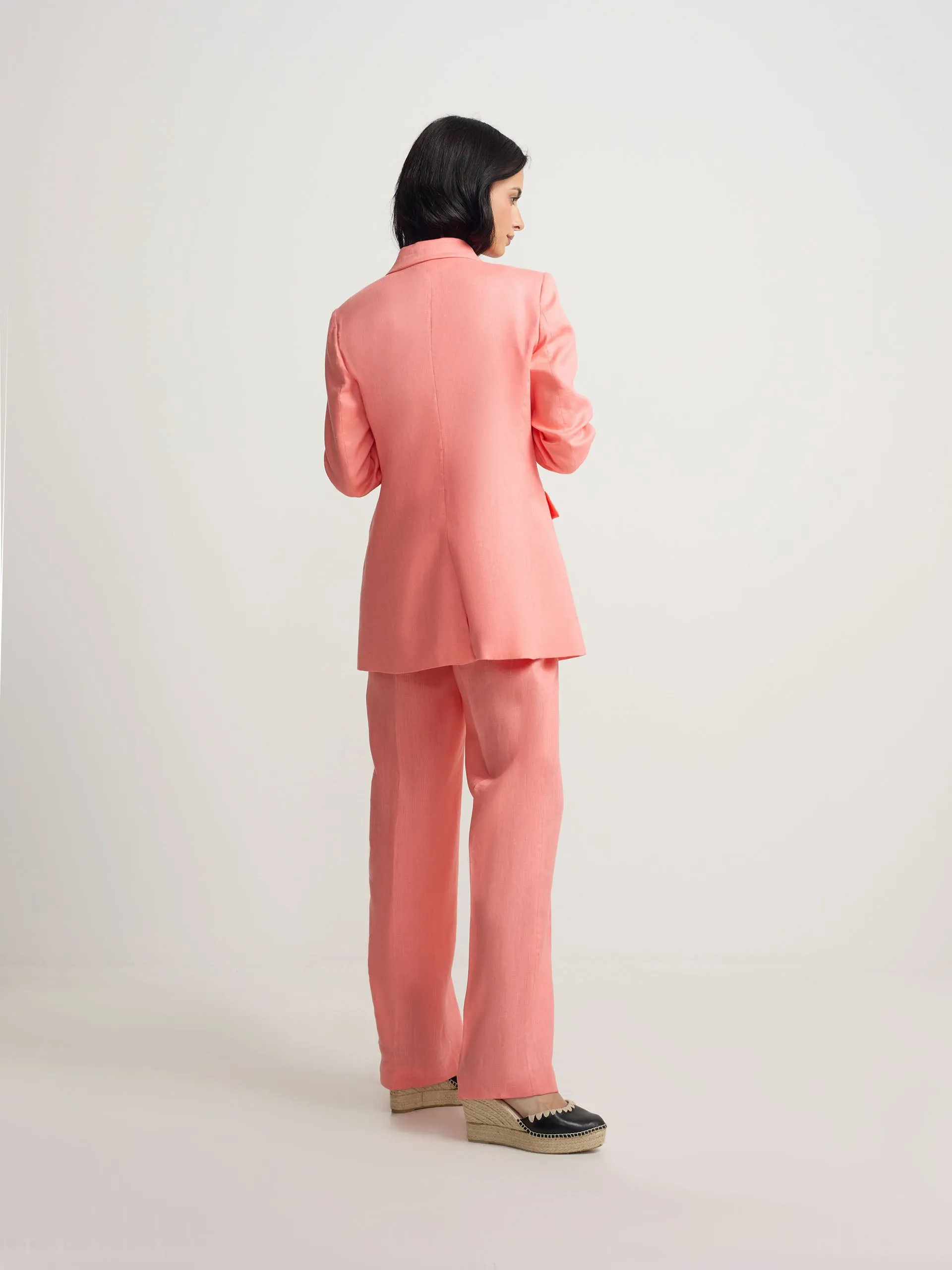 Coral straight-leg trousers sold by Silbon product image thumbnail 3