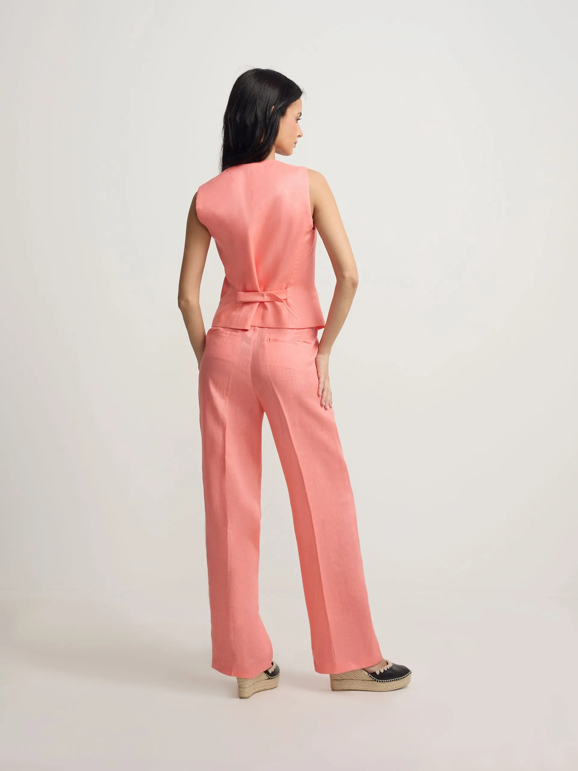 Coral straight-leg trousers sold by Silbon product image thumbnail 4