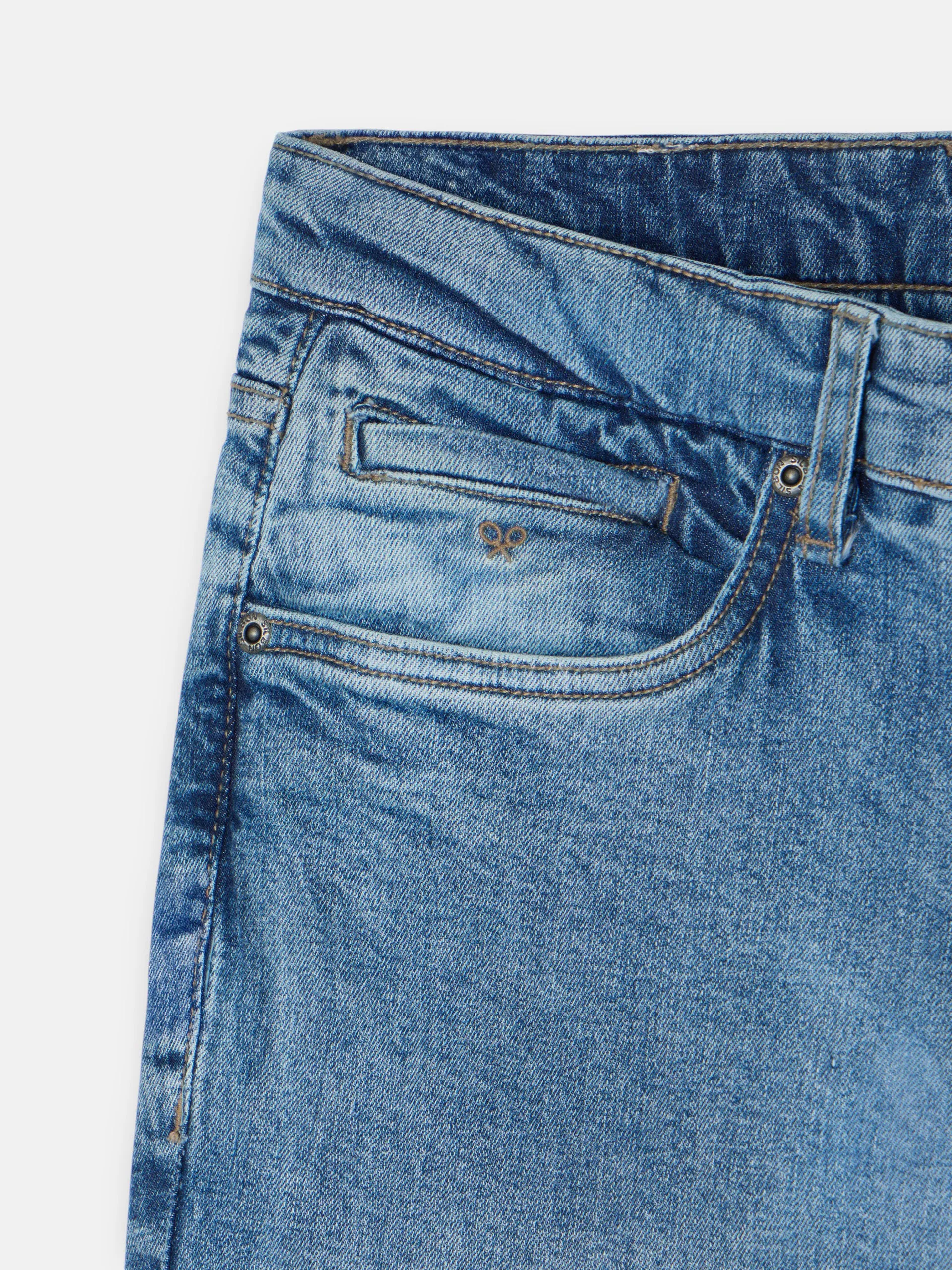Medium blue denim sport trousers sold by Silbon product image thumbnail 2