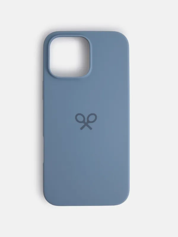 IPHONE 16 PRO MAX case medium blue made by Silbon