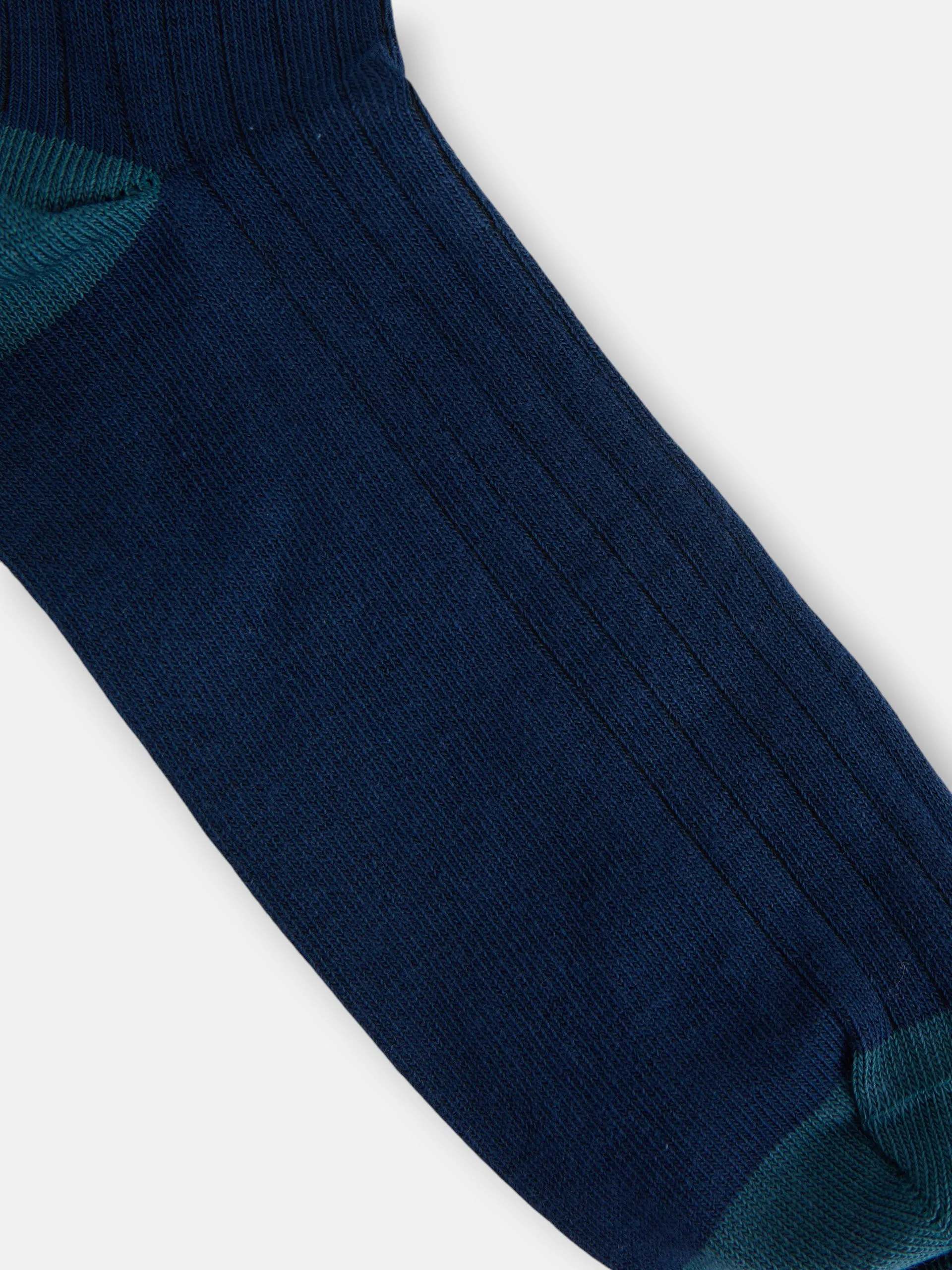 Navy blue trim sock sold by Silbon product image thumbnail 3