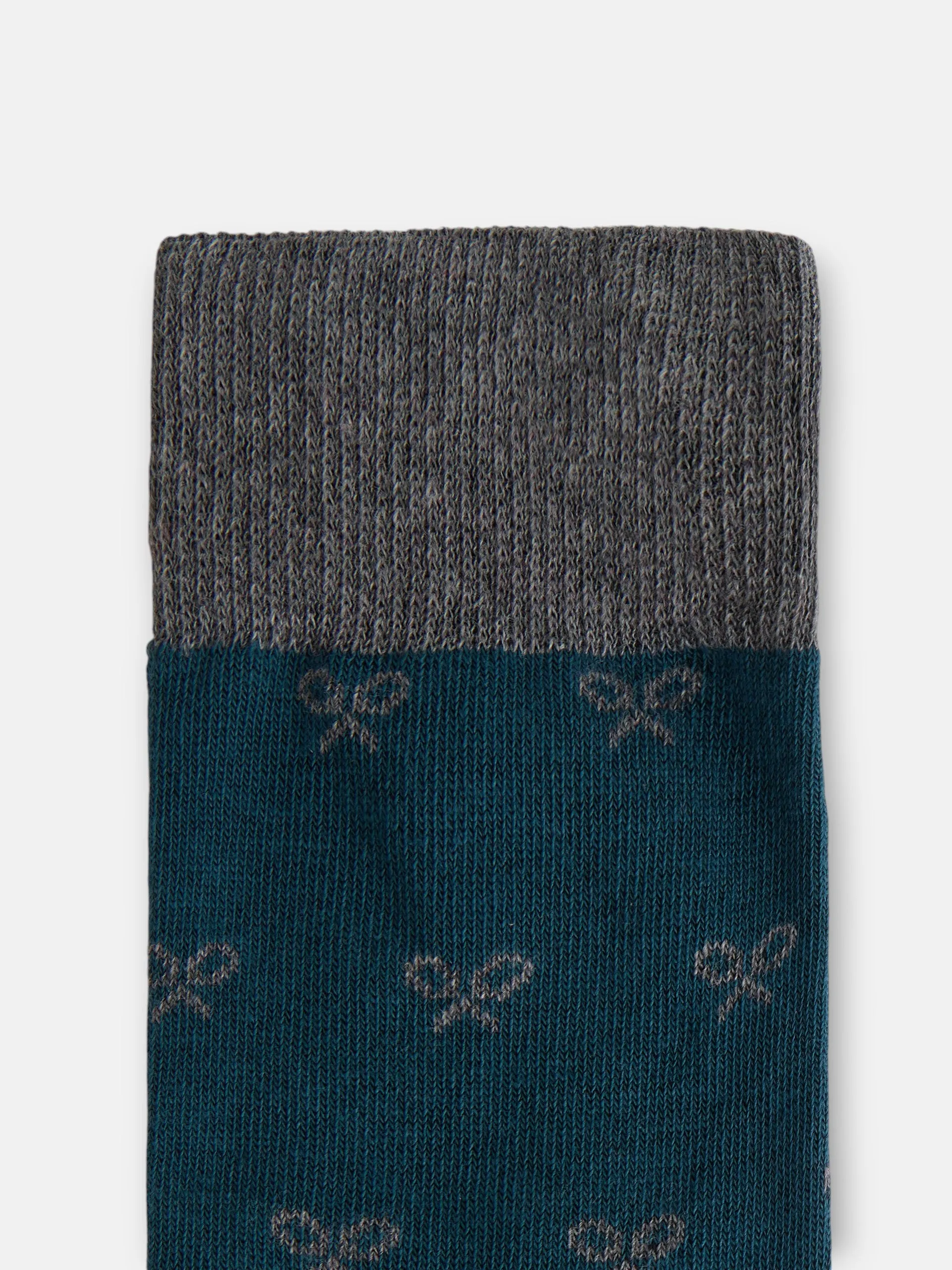 Dark green multi-racket sock sold by Silbon product image thumbnail 3