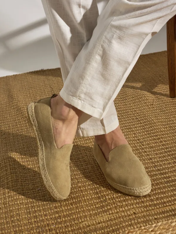 Unique beige espadrille made by Silbon