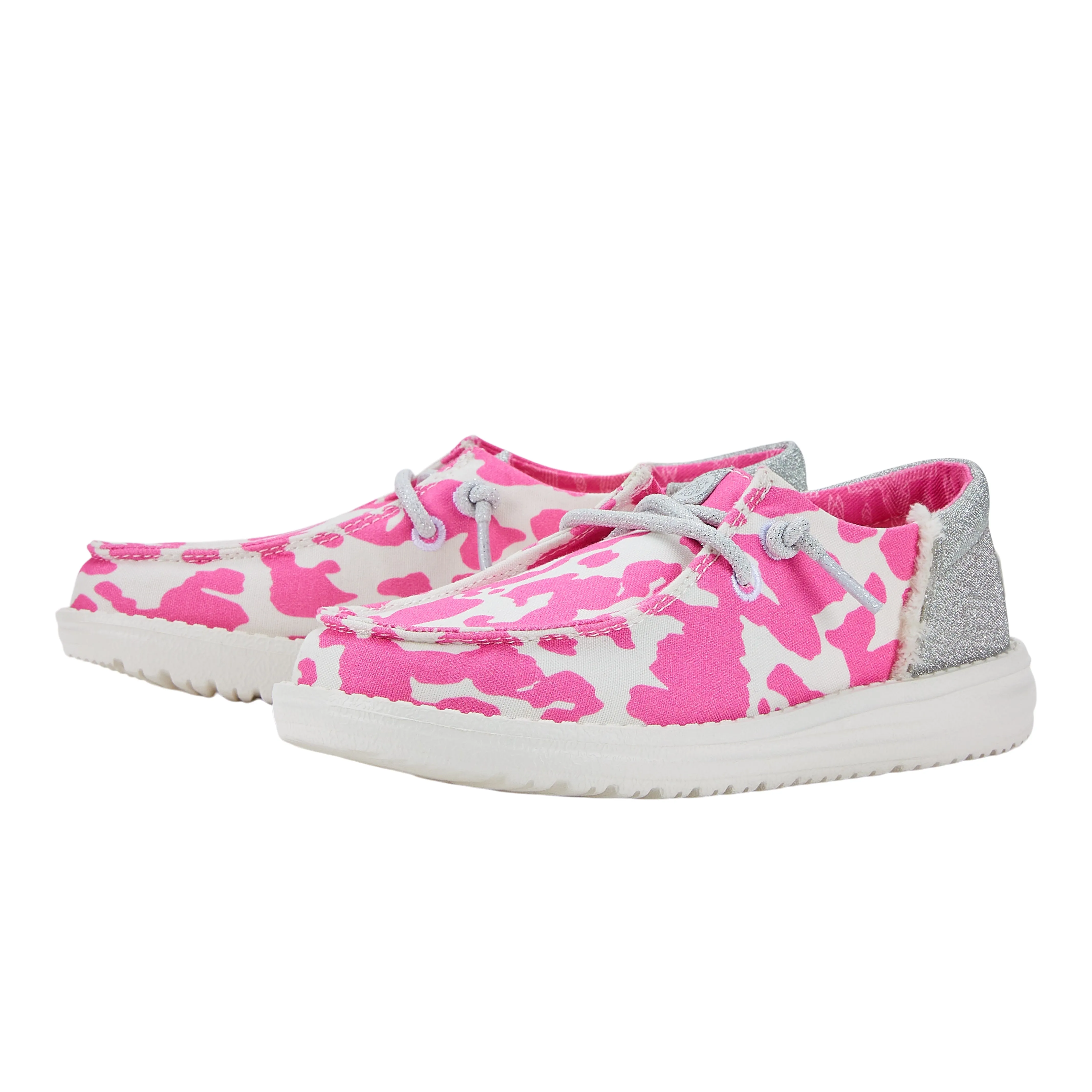 Wendy Youth Funk Cowgirl Bling - Pink/Cow Silver sold by Hey Dude product image thumbnail 2