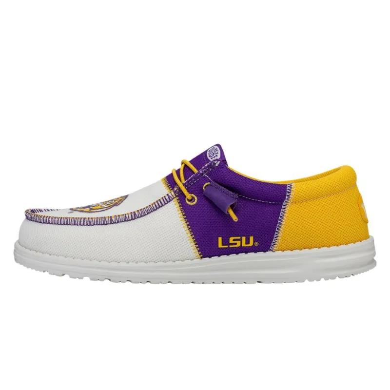 Men's Wally Tri LSU - Purple/Gold sold by Hey Dude