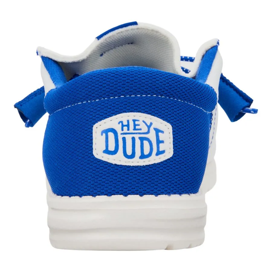 Wally Tri Varsity Sport Mesh - White/Blue sold by Hey Dude product image thumbnail 5