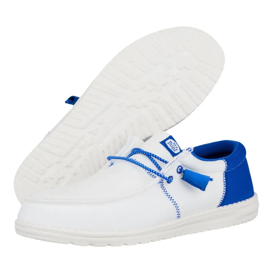 Wally Tri Varsity Sport Mesh - White/Blue sold by Hey Dude product image thumbnail 3