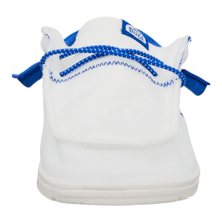Wally Tri Varsity Sport Mesh - White/Blue sold by Hey Dude product image thumbnail 4