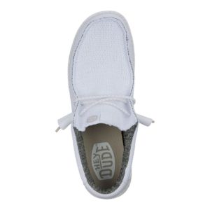 Wally Sport Mesh - White/White sold by Hey Dude