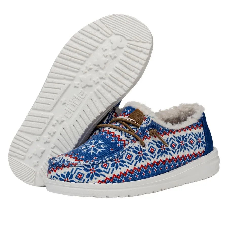 Wendy Youth Ugly Sweater Snow Day Hey - Holiday Blue sold by Hey Dude product image thumbnail 3