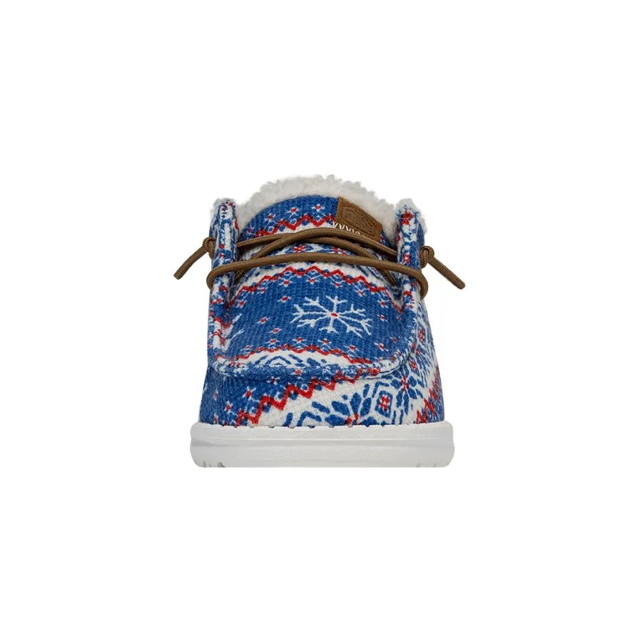 Wendy Youth Ugly Sweater Snow Day Hey - Holiday Blue sold by Hey Dude product image thumbnail 4