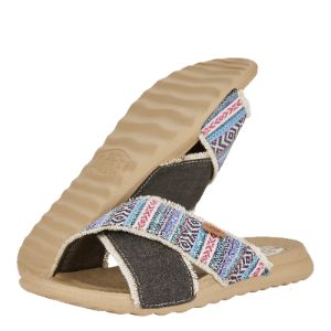 Christi Slide Festival - Blue Multi sold by Hey Dude