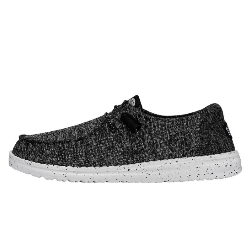 Wendy Sport Knit - Black/White sold by Hey Dude