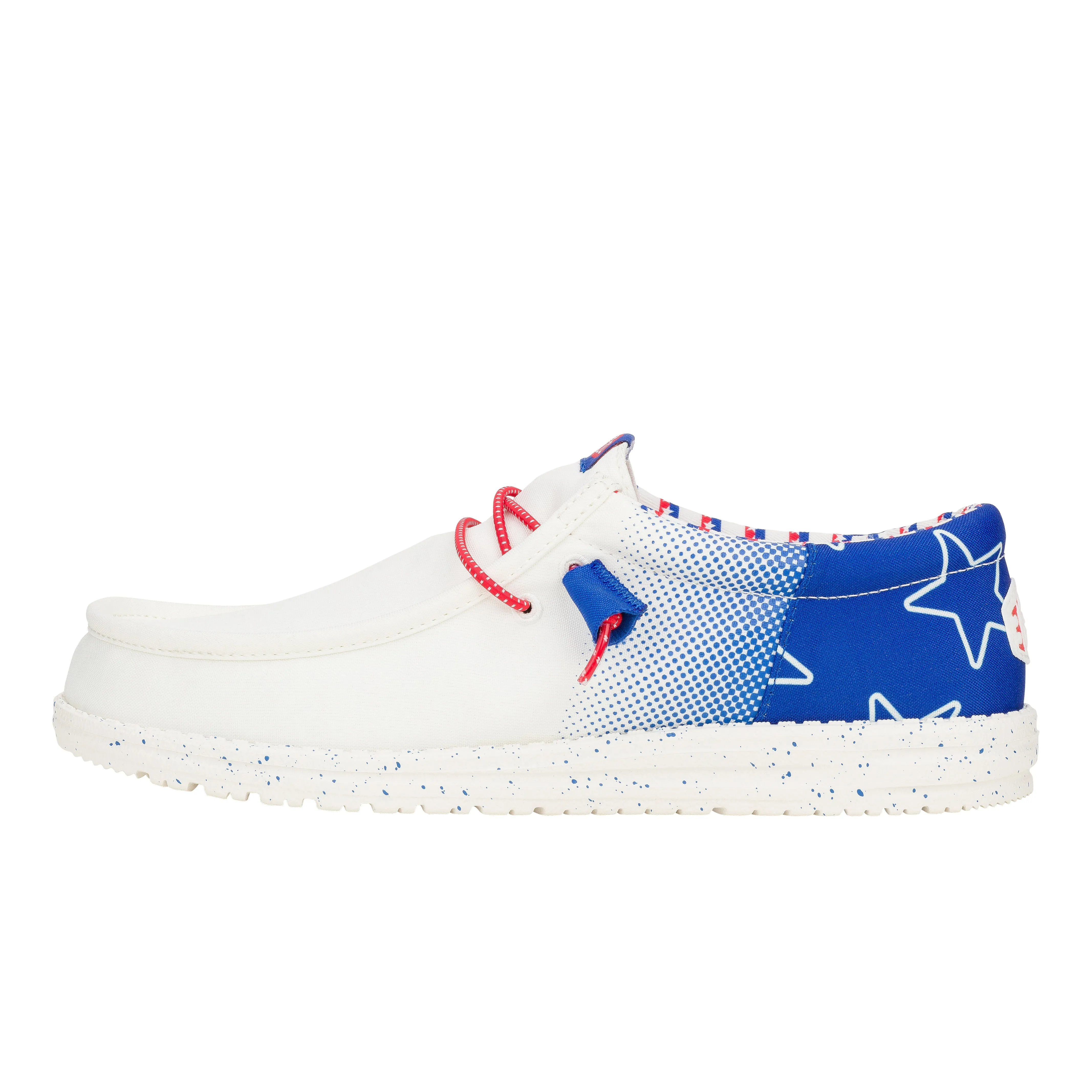 Wally Funk Retro Americana - White/Red/Blue sold by Hey Dude