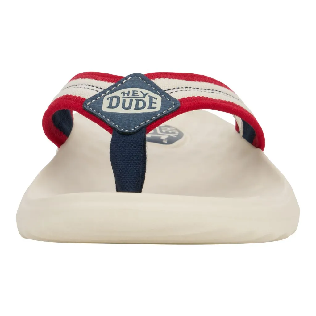 Myers Flip Americana - White/Red sold by Hey Dude product image thumbnail 4