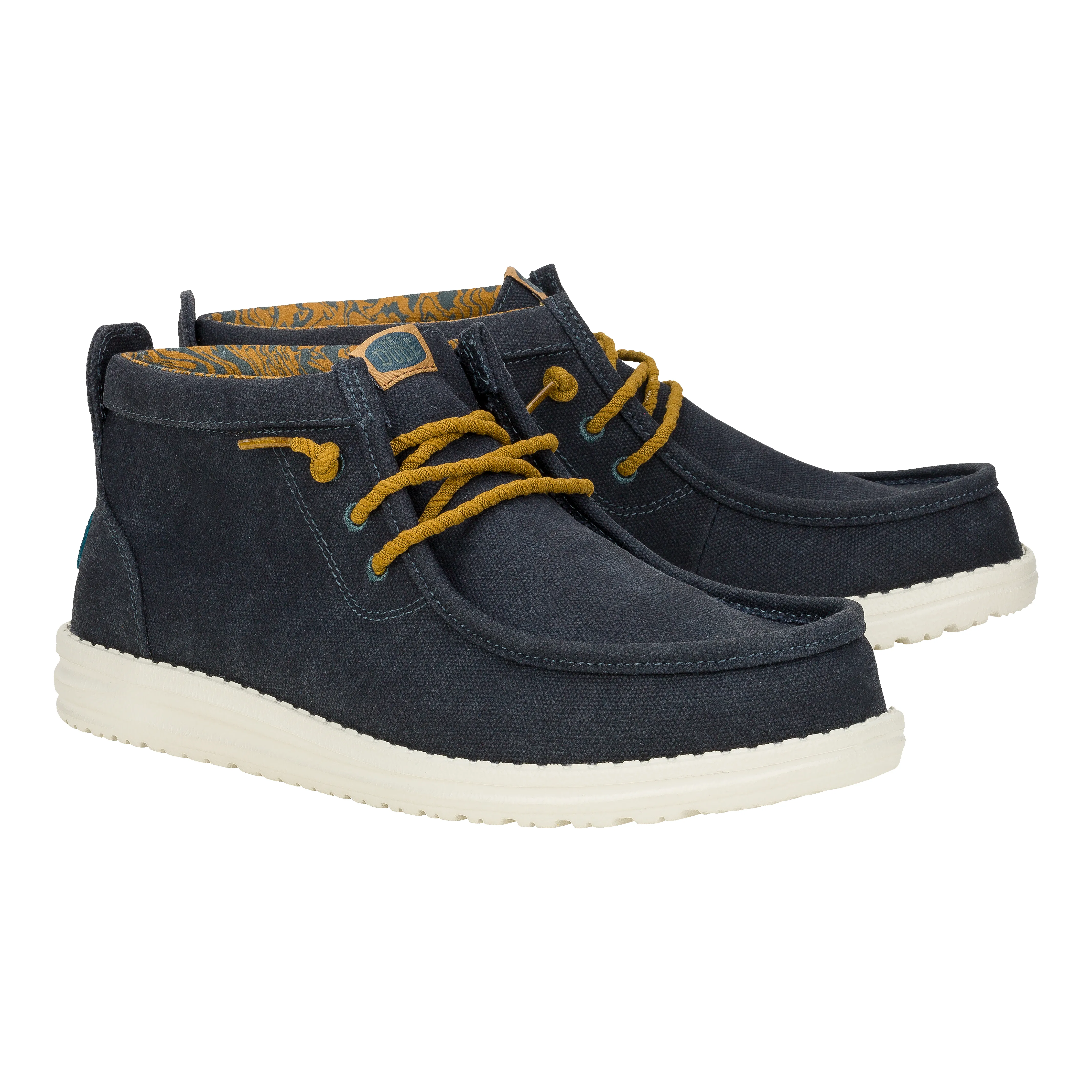 Wally Mid Waxed Canvas - Navy sold by Hey Dude product image thumbnail 2