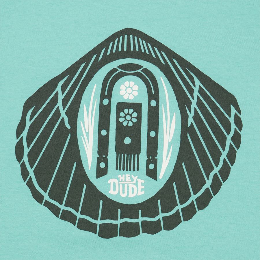 Jess Mudgett Shell Womens Tee Chalky - Mint sold by Hey Dude product image thumbnail 2