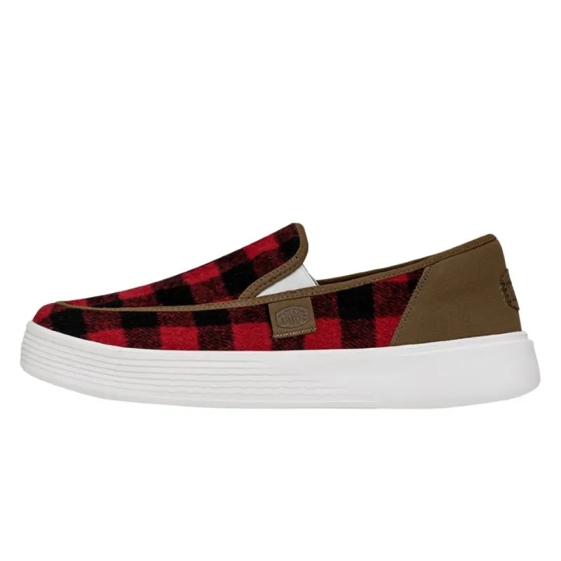 Sunapee Buffalo Plaid - Red Plaid sold by Hey Dude
