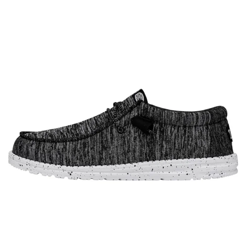 Wally Sport Knit - Black/White sold by Hey Dude
