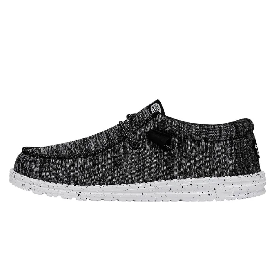Wally Sport Knit - Black/White sold by Hey Dude