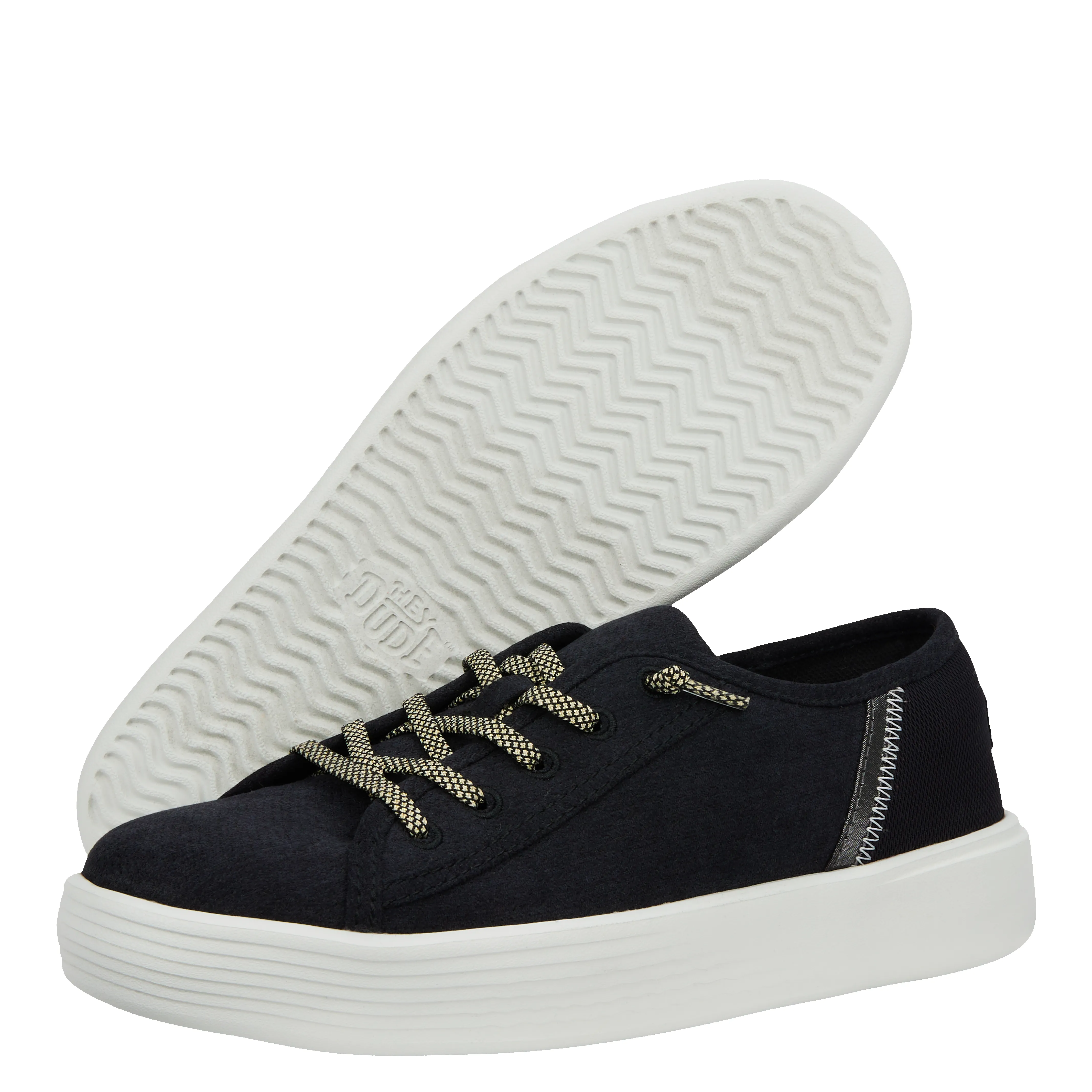 Cody Womens Heathered Knit Mesh - Black sold by Hey Dude product image thumbnail 3