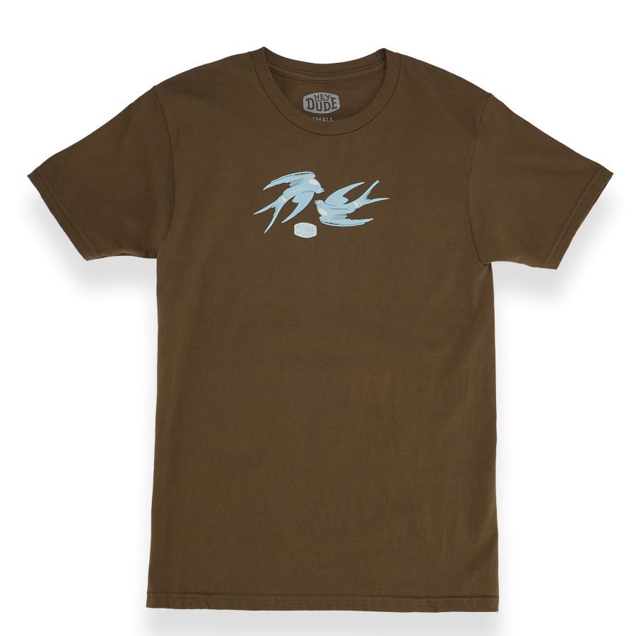 Jess Mudgett Magpie Womens Tee - Army Green sold by Hey Dude