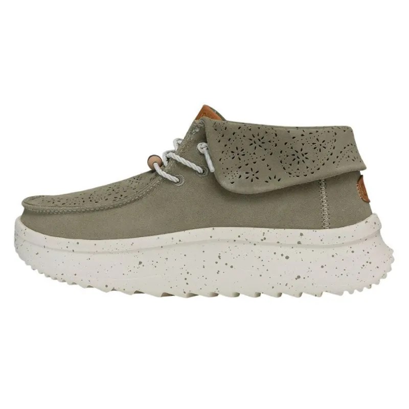 Wendy Peak Fold Boot Suede - Green made by Hey Dude