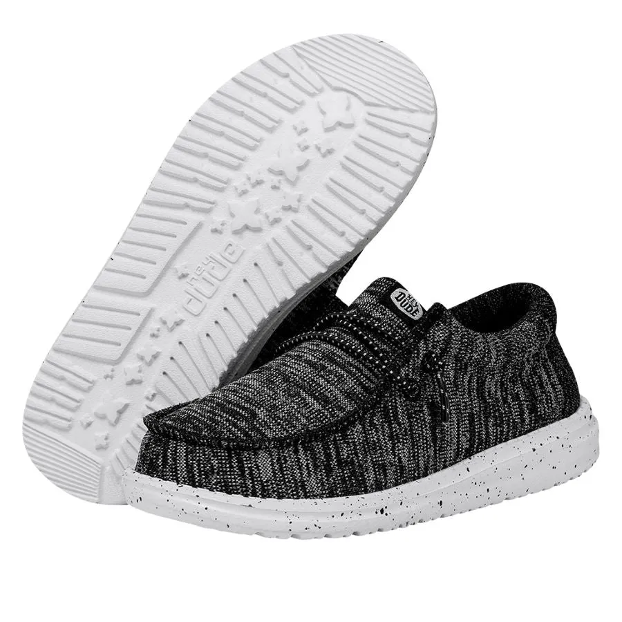 Wally Youth Sport Knit - Black White sold by Hey Dude product image thumbnail 3