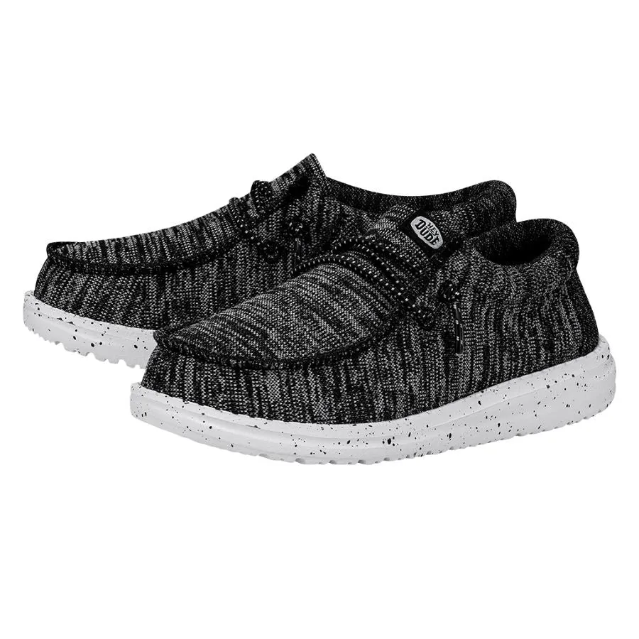 Wally Youth Sport Knit - Black White sold by Hey Dude product image thumbnail 2