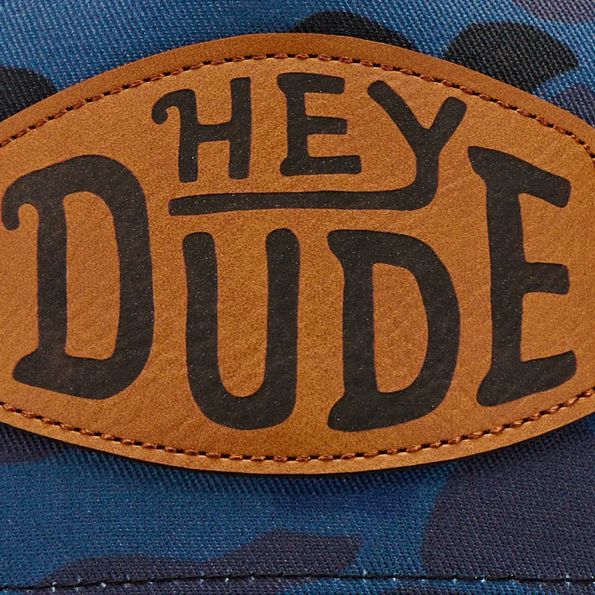 Leather Buckle Camo Trucker - Blue Camo sold by Hey Dude product image thumbnail 3