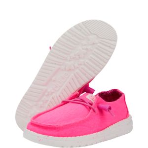 Wendy Youth Stretch Canvas - Neon Pink sold by Hey Dude