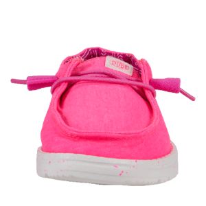 Wendy Youth Stretch Canvas - Neon Pink sold by Hey Dude