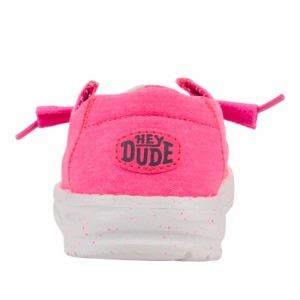 Wendy Youth Stretch Canvas - Neon Pink sold by Hey Dude
