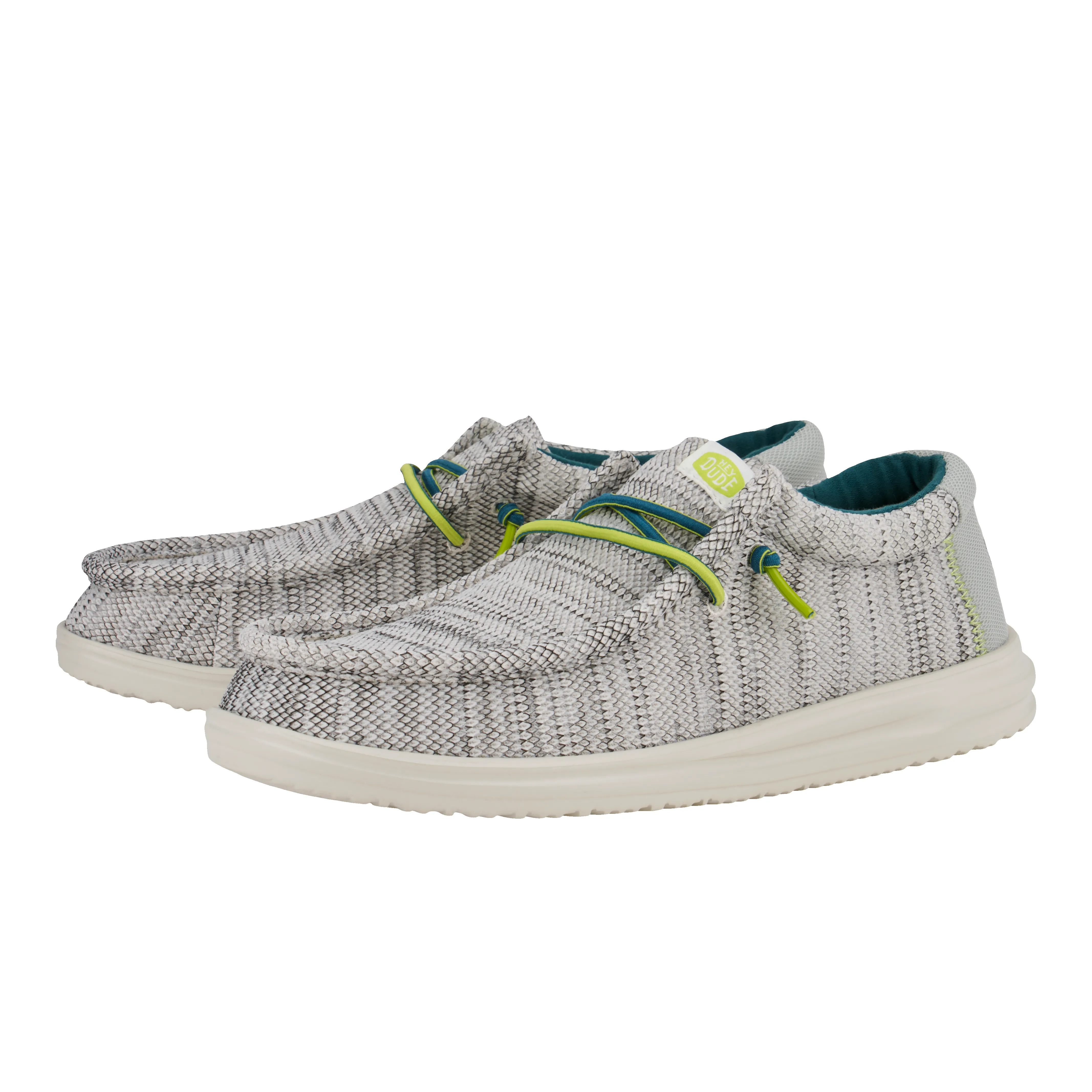 Wally H2O Mesh - White/Lime Punch sold by Hey Dude product image thumbnail 2