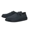 Wendy Stretch Canvas Wide - Black/Black sold by Hey Dude