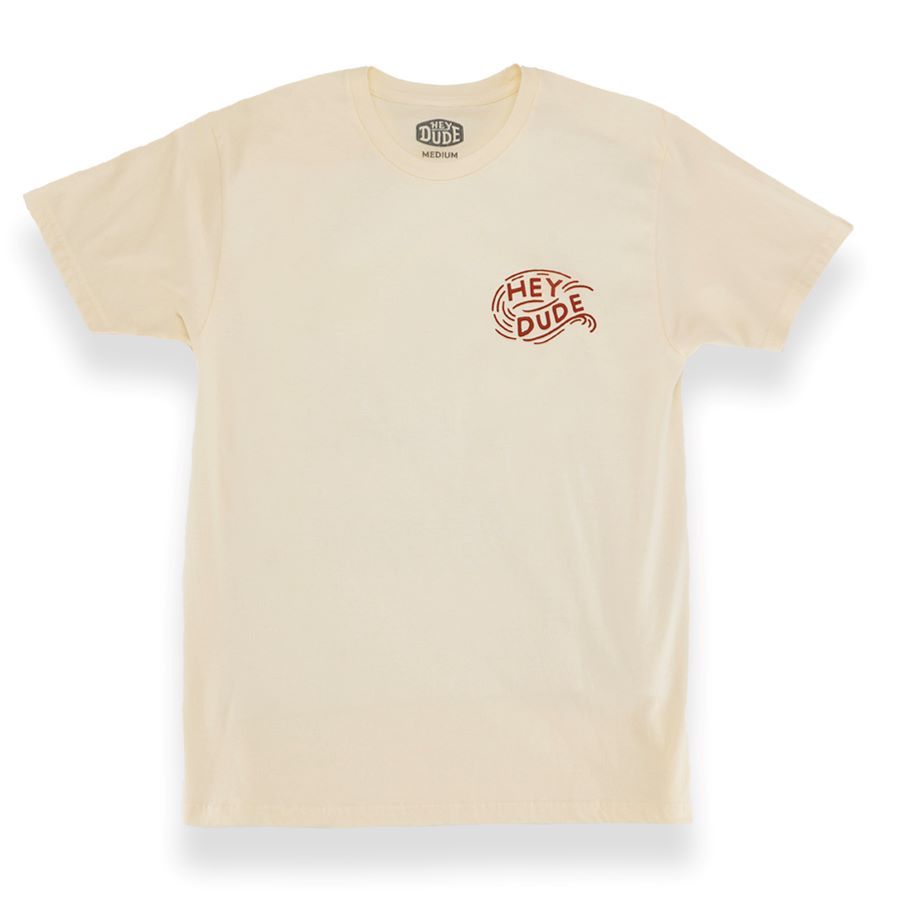Jess Mudgett Arch Tee - Cream sold by Hey Dude