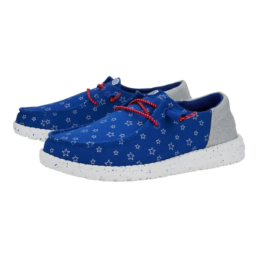 Wendy Funk Retro Americana - Varsity Blue/Silver sold by Hey Dude product image thumbnail 2