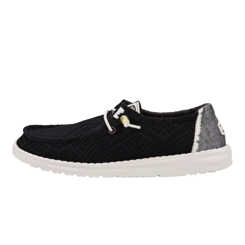 Wendy Boho Crochet - Black sold by Hey Dude