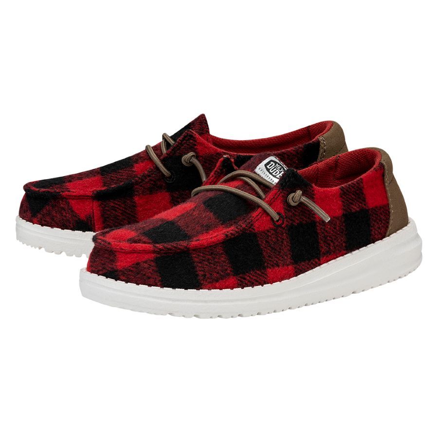 Wendy Youth Buffalo Plaid - Red and Black Plaid sold by Hey Dude product image thumbnail 2