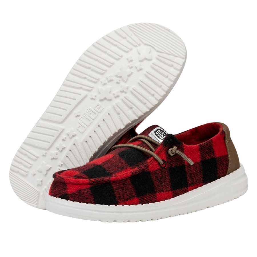 Wendy Youth Buffalo Plaid - Red and Black Plaid sold by Hey Dude product image thumbnail 3