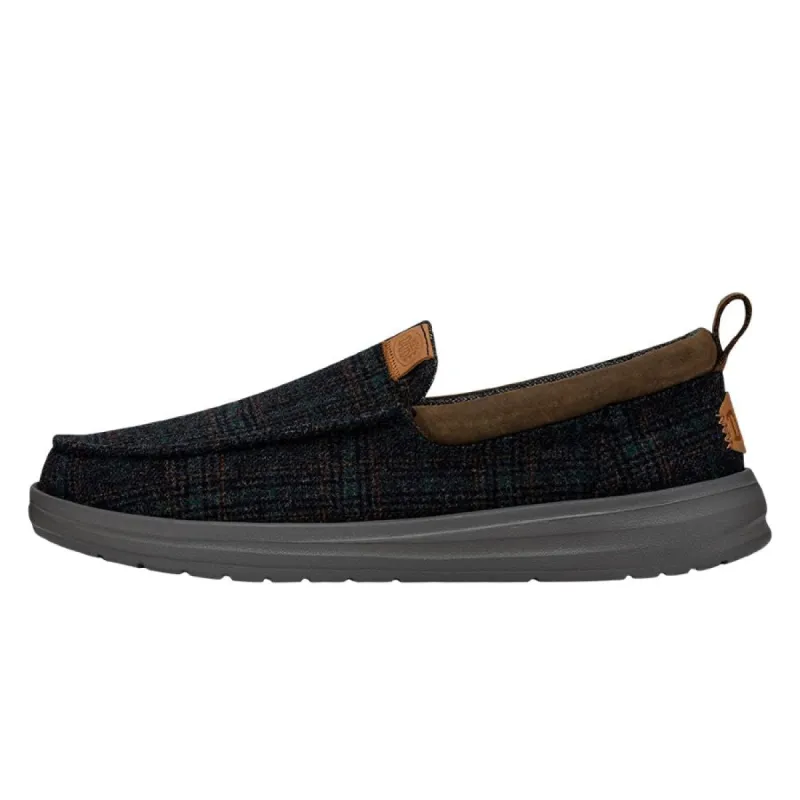 Wally Grip Moc Wool - Navy Plaid sold by Hey Dude