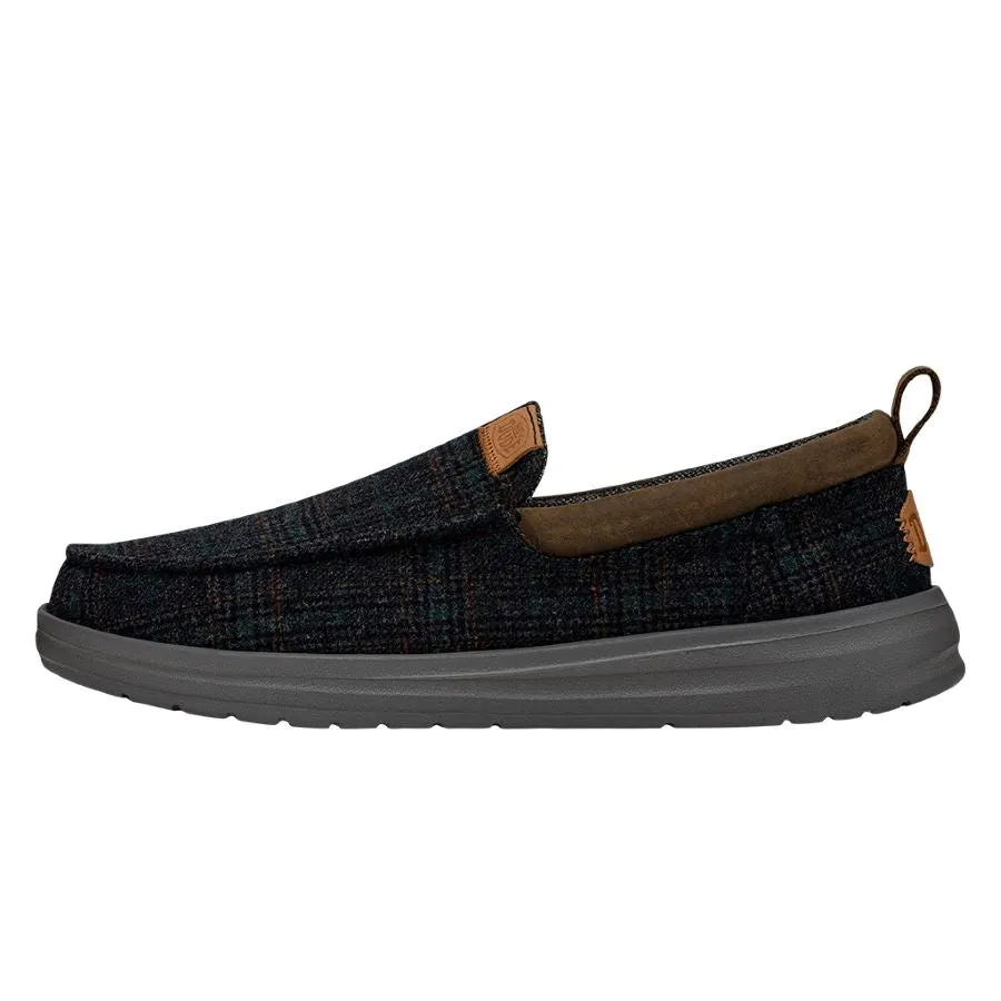 Wally Grip Moc Wool - Navy Plaid sold by Hey Dude