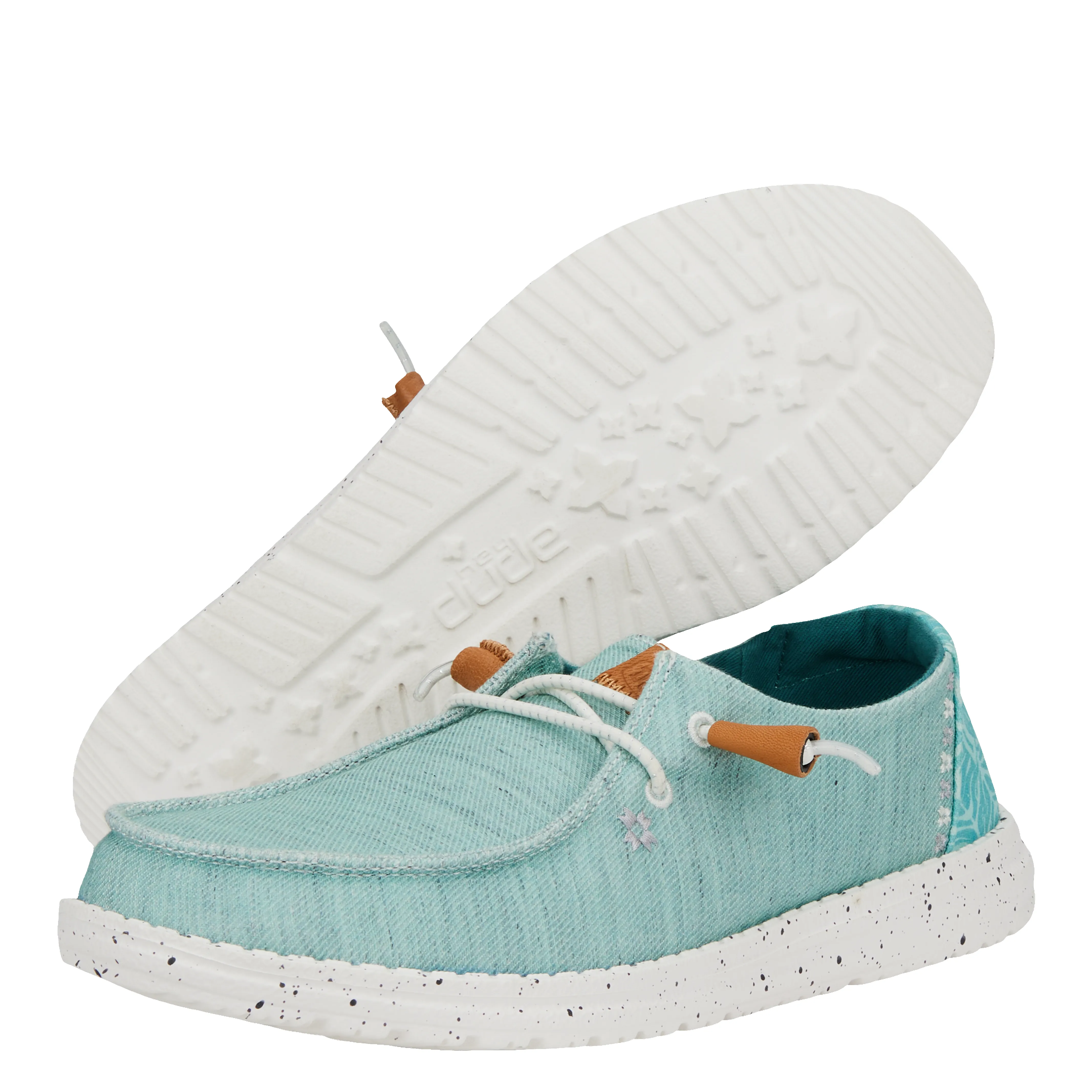 Wendy Heathered Slub Tropical - Blue sold by Hey Dude product image thumbnail 3