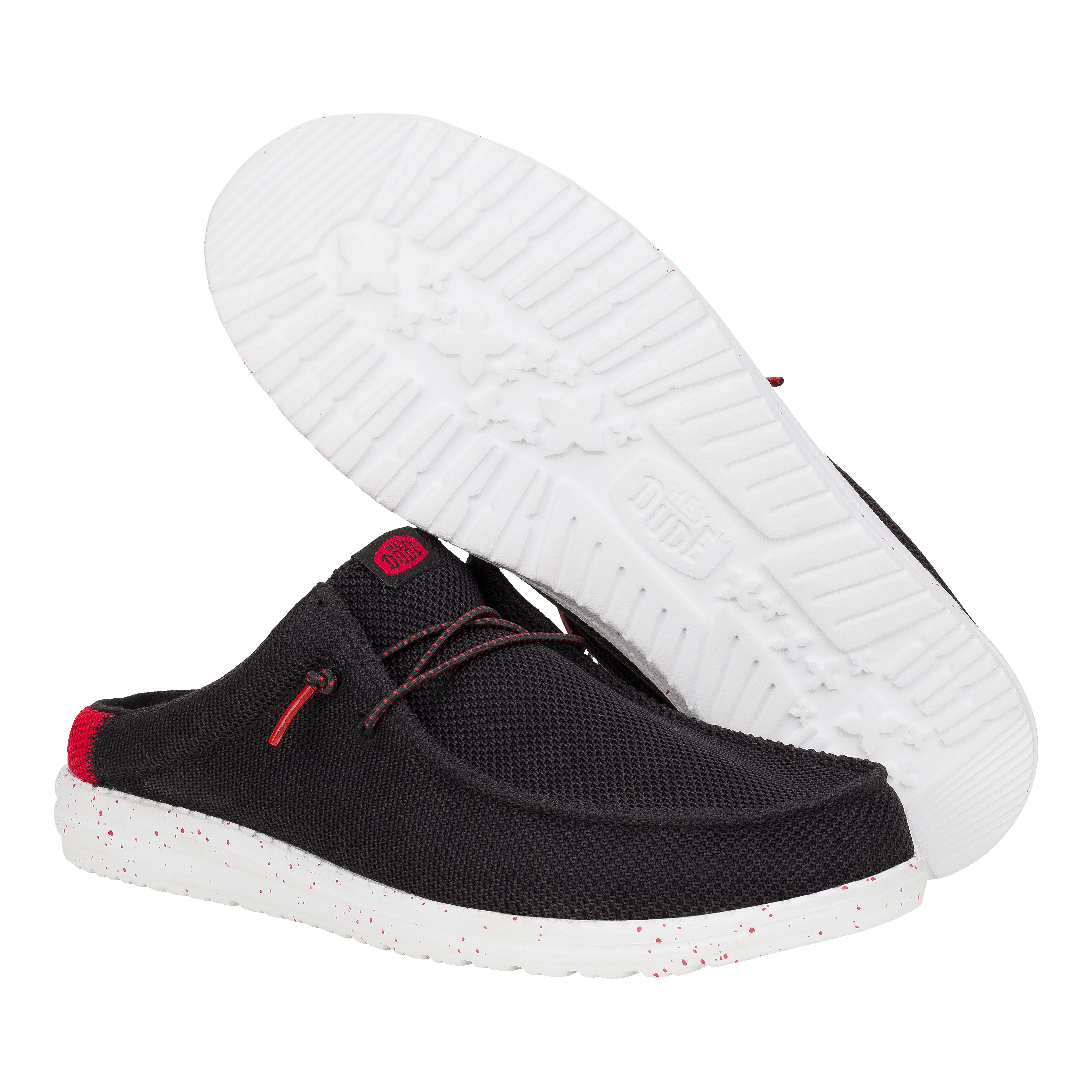 Wally Slip Varsity - Black/Red sold by Hey Dude product image thumbnail 3