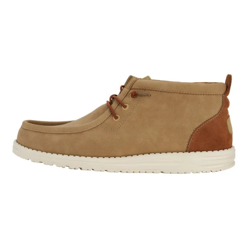 Wally Mid Leather Workwear - Cognac/Tan sold by Hey Dude