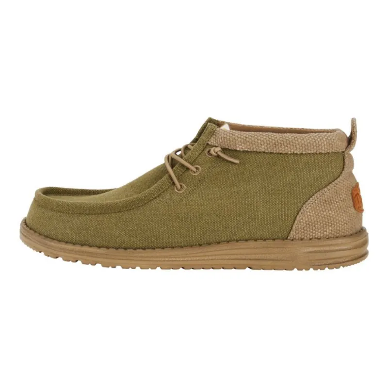 Wally Mid Salt & Stone - Dusty Olive Tan sold by Hey Dude