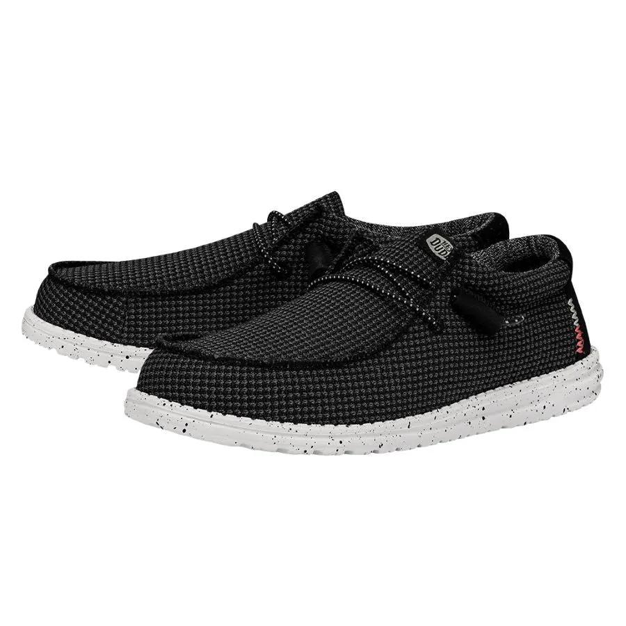 Wally Sport Mesh - Black/White sold by Hey Dude product image thumbnail 2