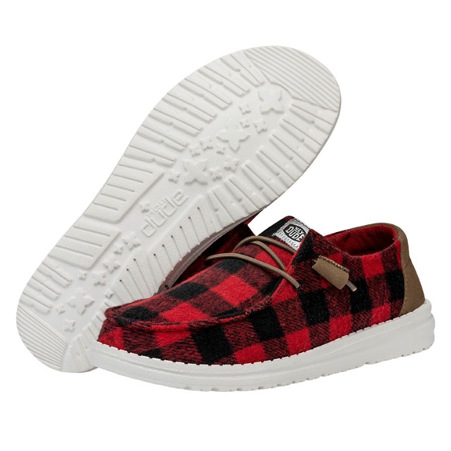 Wendy Buffalo Plaid - Red and Black Plaid sold by Hey Dude product image thumbnail 3